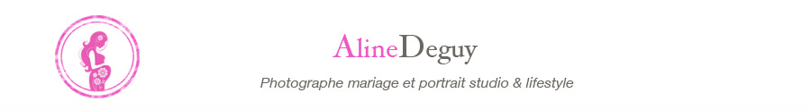 Aline Deguy photographe  nouveau-né, femme enceinte, bébé, enfant, couple, mariage,studio et lifestyle Paris logo