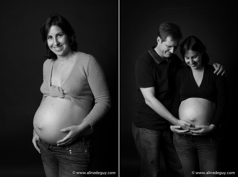 photographe couple grossesse, photographe future maman studio 92