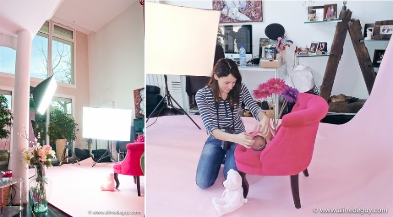 studio aline deguy, coulisse séance bébé, newborn
