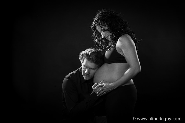 photographe couple studio, noir et blanc, photo