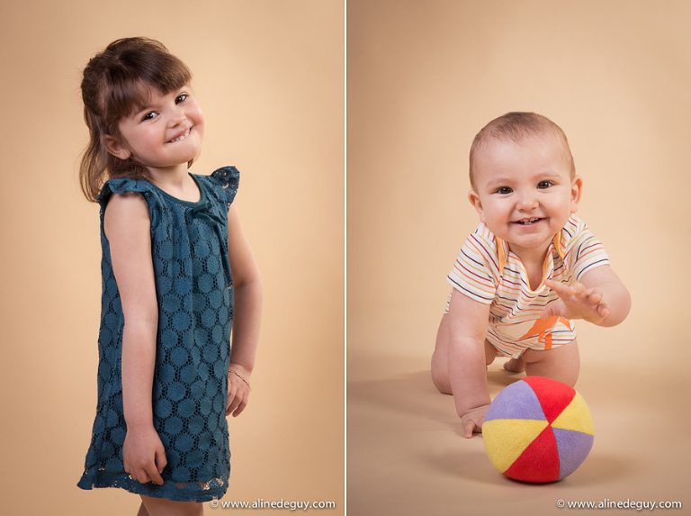 portrait enfant, portrait bébé, séance photo studio, photos originales enfant