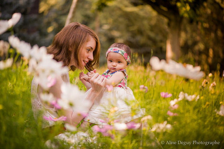 photographe famille 92, boulogne, aline deguy, photo mère-fille, photo bébé