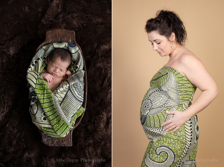photographe grossesse, bebe, idée cadeau , bon cadeau, idée originale naissance, pagne africain, kéziaah, nouveau-ne