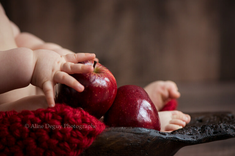 photo bebe, pomme, santé, blog, grossesse, naissance, Aline Deguy, Photographe