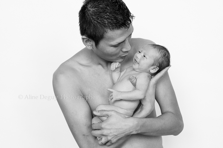 Photo naissance, famille, studio, nouveau-né, parents, séance photo, Paris, 92, Nanterre, Puteaux
