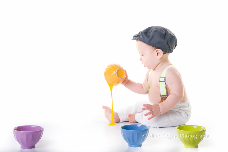 photo studio bébé, shooting