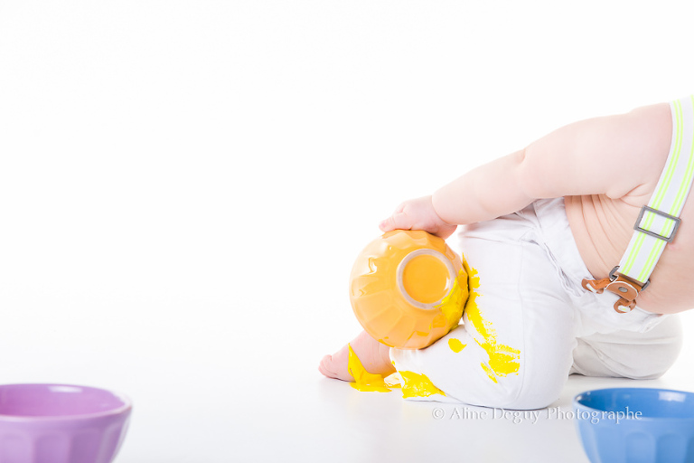 peinture, bébé, éveil, jeux