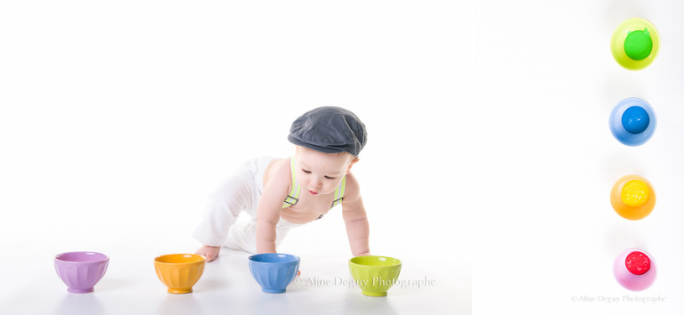 Photo, fond blanc, éveil, bébé, studio photo, paris