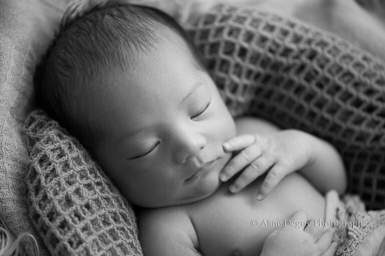 photo, bébé, nouveau-né, 92, noir et blanc