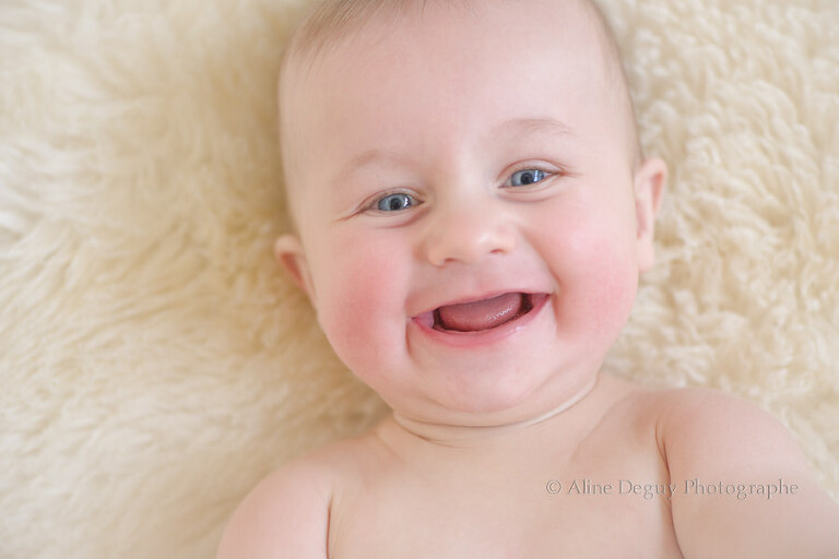 Photo, rire, bébé, studio, aline deguy