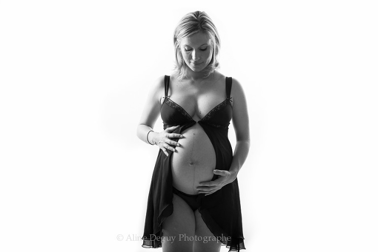 photo, séance, shooting, femme enceinte, lingerie, studio, aline deguy, paris, Nanterre, 92