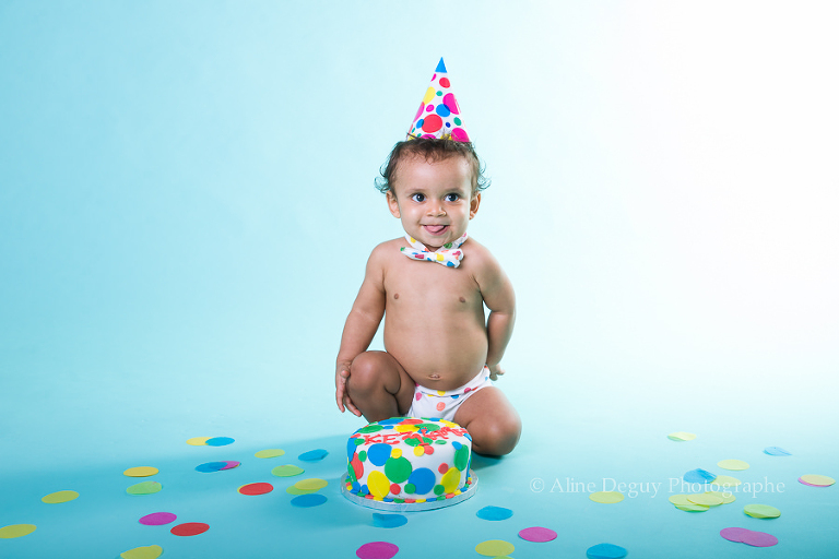 photo, anniversaire, studio, bébé, Nanterre, 92, Smash the cake