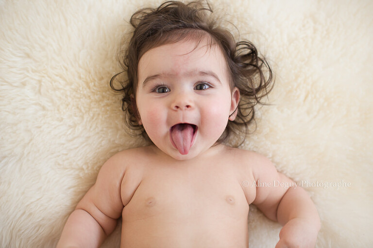 Photo, bébé, grimace, aline deguy, la défense