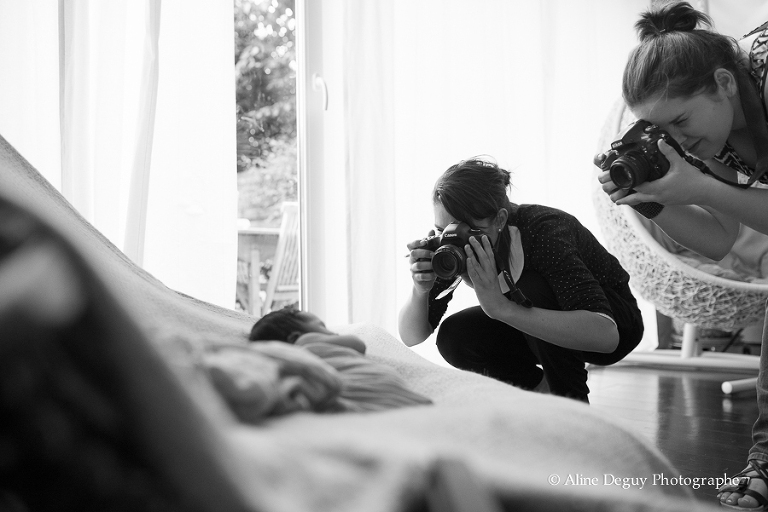 formation, photographe, bébé, studio, lumière naturelle, nouveau-né, newborn poing, France, Aline Deguy, Paris, 92, Hauts de Seine, Région Parisienne