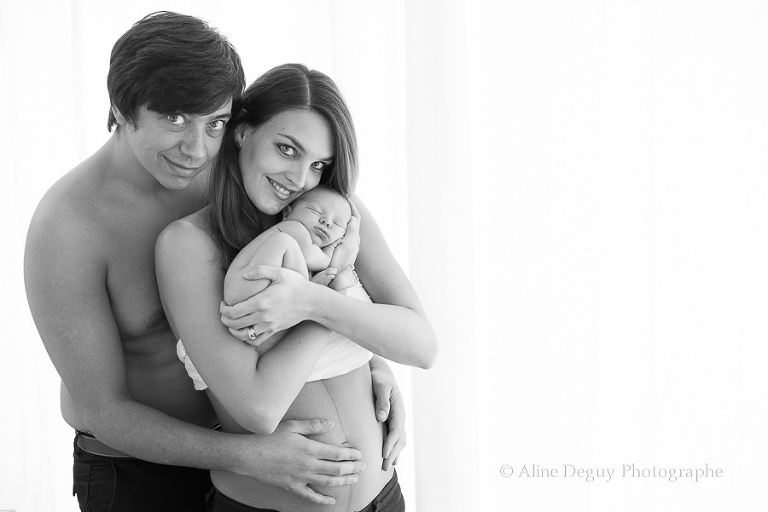 Photographe, naissance, famille, bébé, nouveau-né, Studio, Aline Deguy