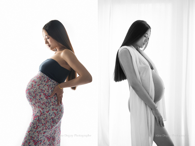 Portrait, femme, studio, Aline Deguy, Pregnancy, grossesse