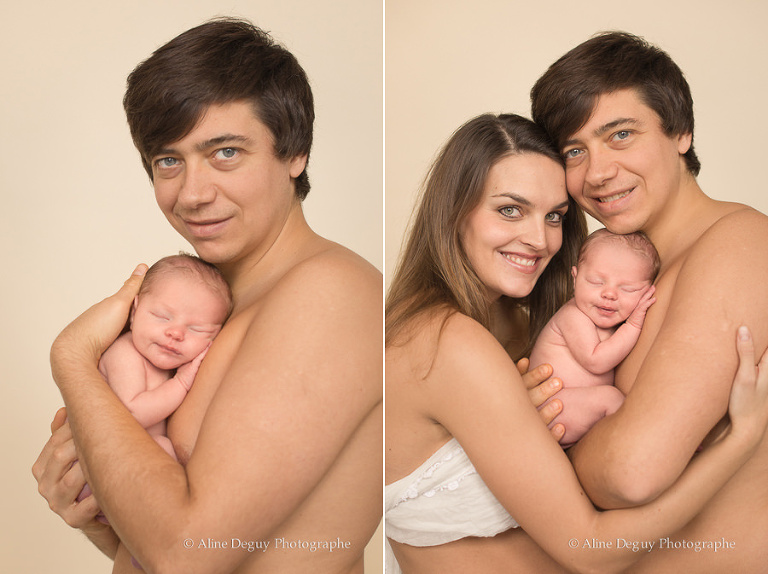 Photo, famille, naissance, Bébé, Studio