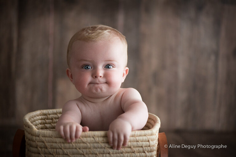 séance photo bébé, portrait, studio, Aline Deguy