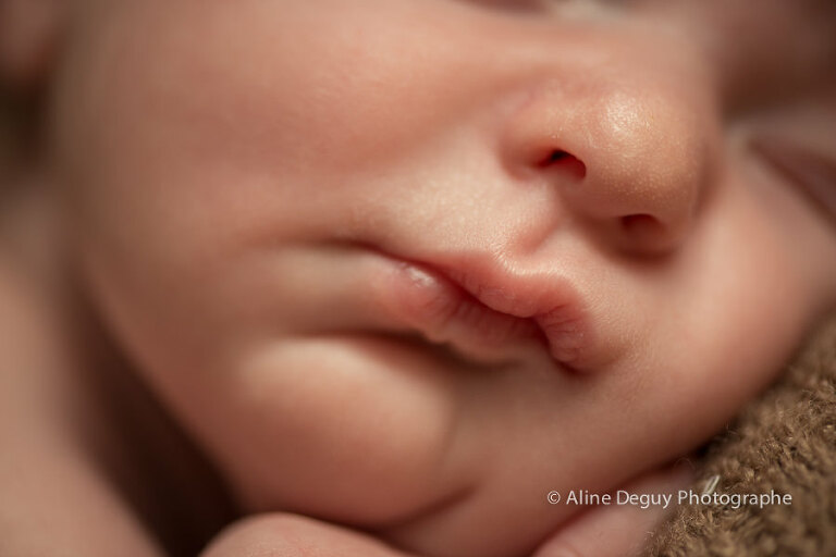 photo, bouche, bébé, nouveau-né
