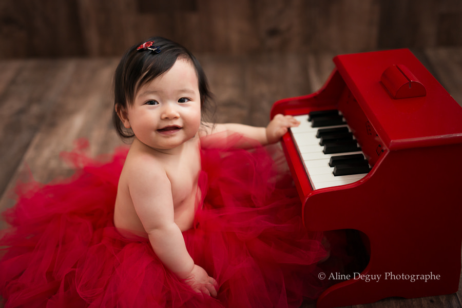 Aline Deguy Photographe, Studio, bébé, asiatique, sourire