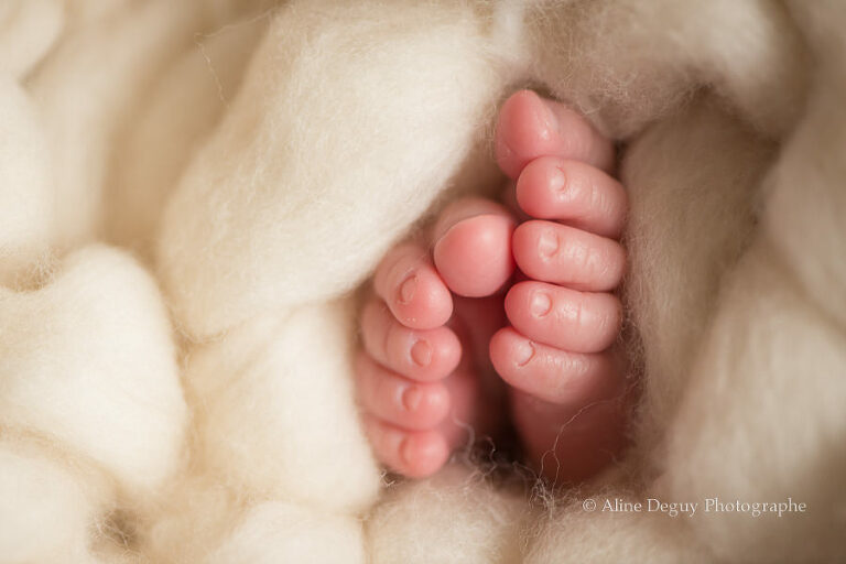 Photo, bébé, pieds, Aline Deguy, studio, Paris