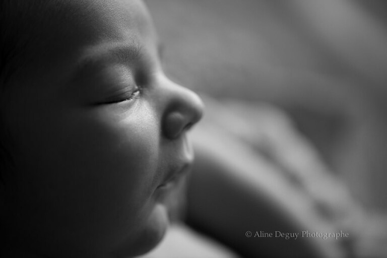 Photographe, portrait, noir et blanc, bébé, studio