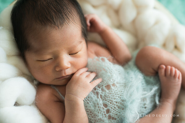 Photographe nouveau-né, asiatique, studio, Paris, newborn photographer