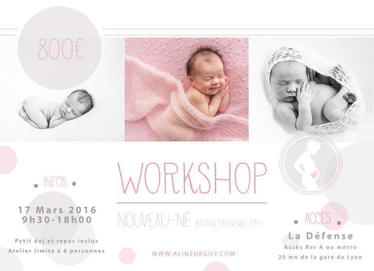 photographe - Aline Deguy- Workshop - Paris - newborn posing - nouveau-né