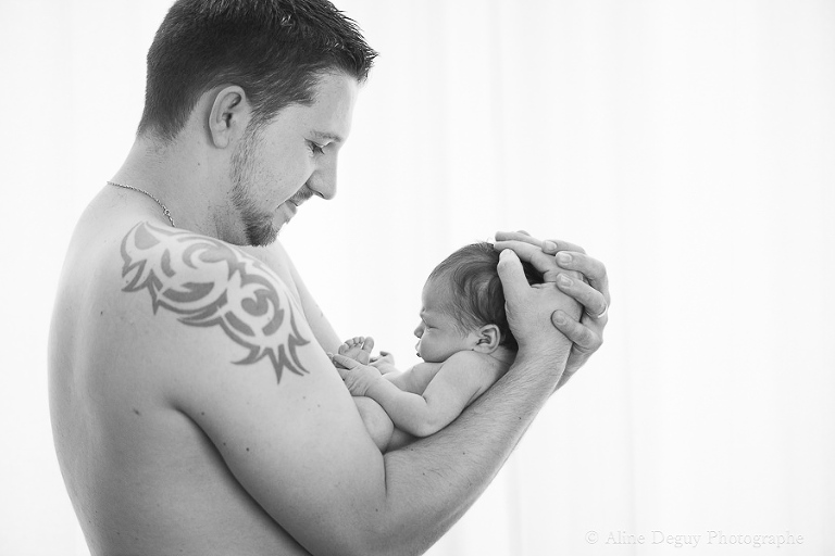 Photographe bébé, photo papa-bébé