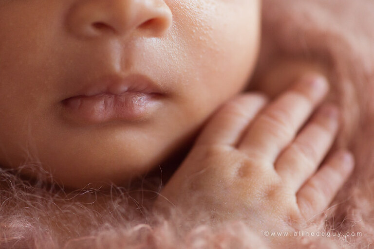 photo de bébé, bouche de bébé, carte cadeau naissance