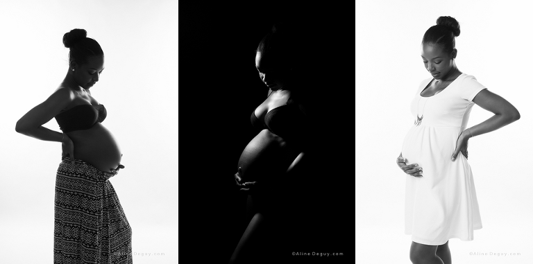 Photographe femme enceinte studio paris