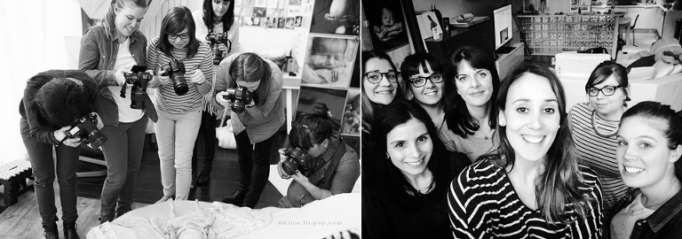 Formation aline deguy, workshop newborn posing paris 2016