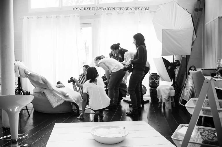 workshop newborn posing paris, aline deguy, formation photo bébé, stage photographe