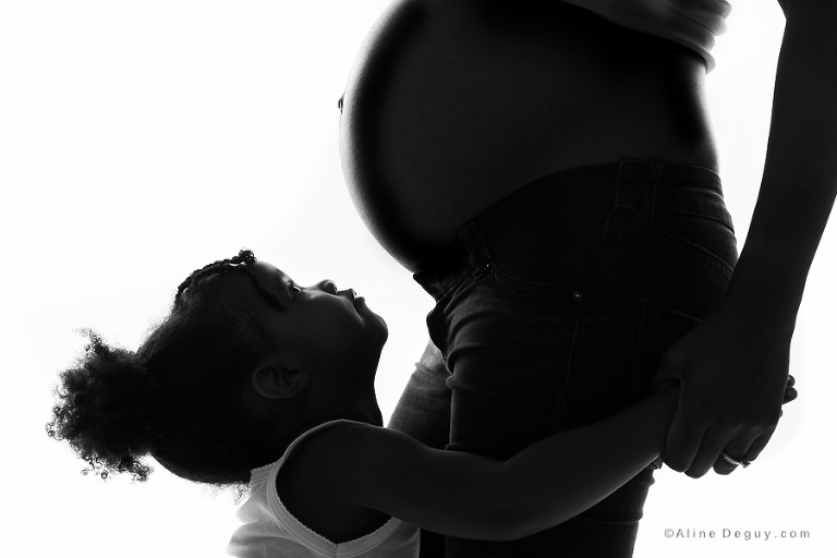 Photographe femme enceinte Paris, Photographe grossesse Paris, Photographe famille studio