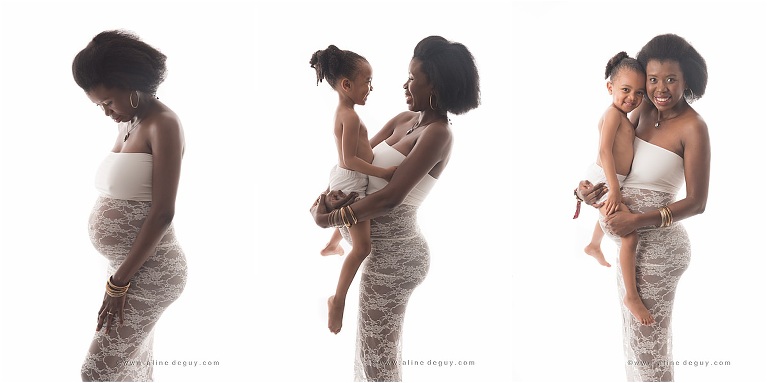 SHOOTING GROSSESSE PARIS, photographe femme enceinte, studio photo saint cloud, studio photo 92, femme noire enceinte, photos de famille métisse 