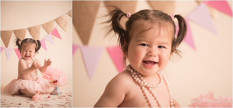 photographe bébé Nanterre, studio photo bébé, smash the cake, anniversaire bébé, photos anniversaire bébé, sourire de bébé, bébé métissé