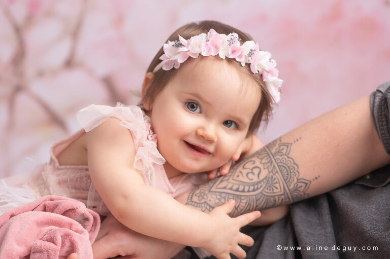 photographe bébé fille, photographe studio photo suresnes